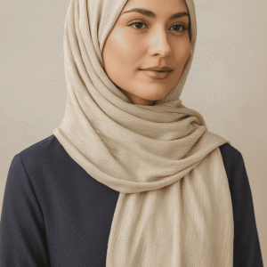 Metallic Shimmer Georgette - Off White