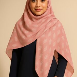 Leaf Print - Rose Pink